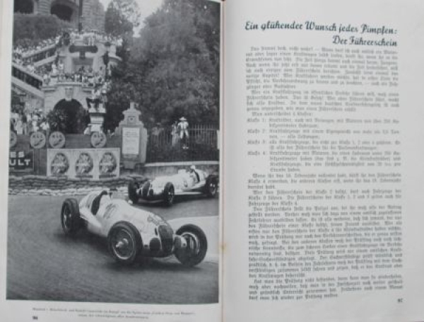 Schur "Das Autobuch für den Pimpfen" Vehicle-History for young people 1942 (9748)